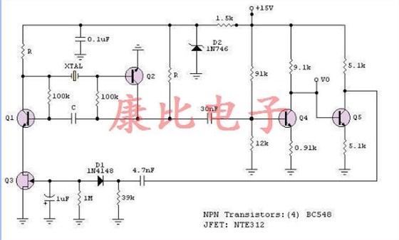 低頻晶體控制振蕩器實(shí)驗(yàn)結(jié)果