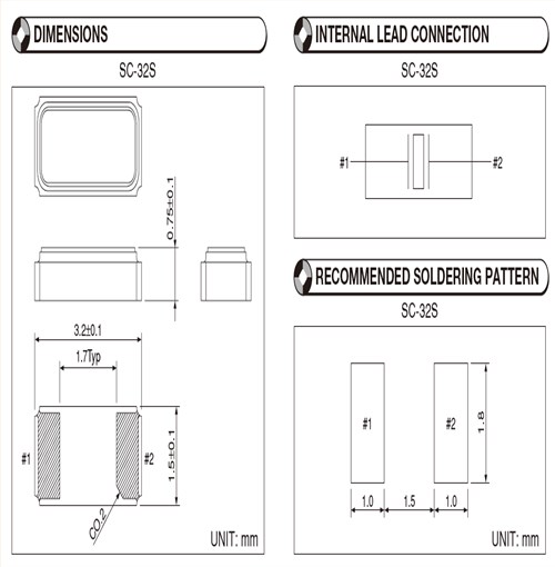 精工晶振,32.768K,SC-32S晶振,Q-SC32S03220C5AAE晶振