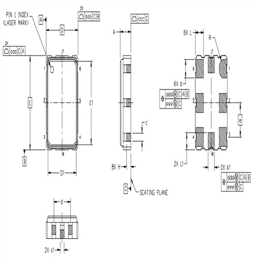 Si570差分晶體\570FAC001059DGR\6G模塊晶振\Skyworks低電壓晶振