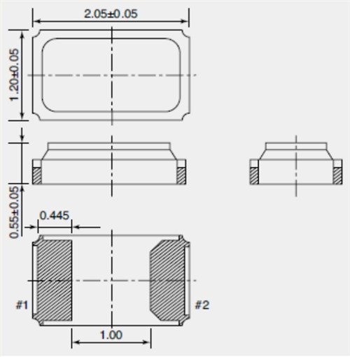 TZ2528A,32.768KHZ,2012mm兩腳貼片晶振,臺(tái)灣TST晶振