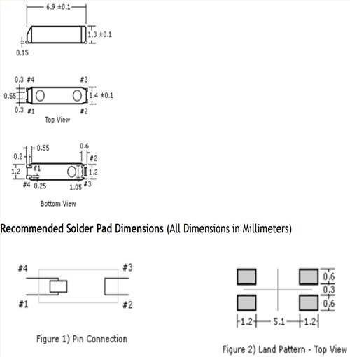 7015mm,32.768KHZ,224-000307-20,224系列音叉晶體,Oscilent無源晶振