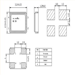 Macrobizes晶振,有源貼片晶體,石英晶振,OS32-3-6-26M-B50-1-TR晶振