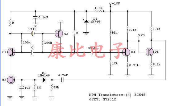 低頻晶體控制振蕩器實驗結(jié)果
