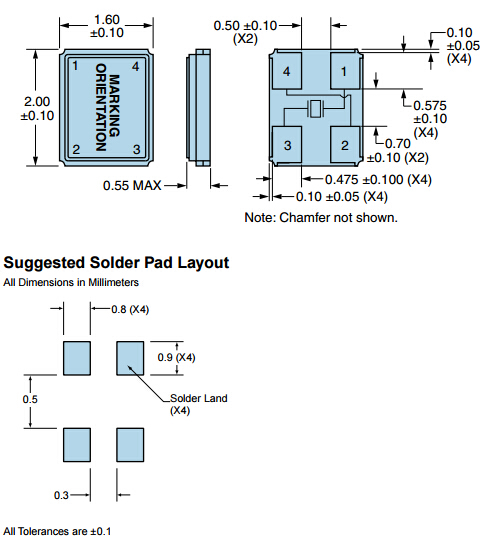 EA1620HA08-20.000M晶振,貼片石英晶體,進(jìn)口2016晶振