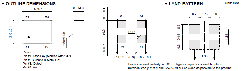 FCXO-05C晶振,進(jìn)口有源晶振,石英晶體振蕩器