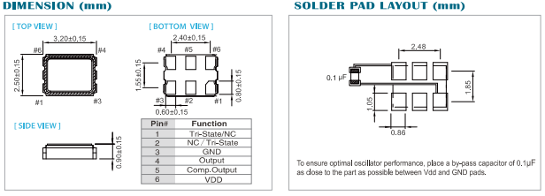 OA晶振,LV-PECL差分晶振,臺產進口石英晶振