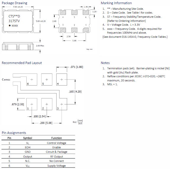 317晶振,317LB3C1228T晶振,VCXO晶體振蕩器